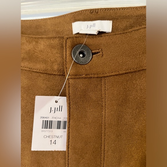 NEW J. Jill Faux Suede Pants Sz 14 - Picture 4 of 6